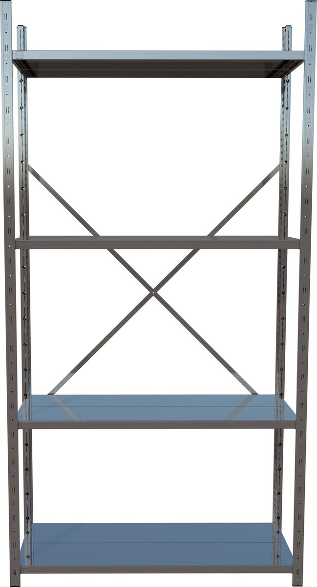 Errex Professionele Stellingkast, metalen magazijnstelling 200x40x104cm (hxdxb)