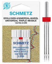 Schmetz drielingnaald - machinenaald - 130/705 H DRI - Triple needle - 2,5/80