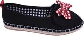 Zwarte espadrilles met een Minnie Mouse DISNEY strik MAAT 40 EU