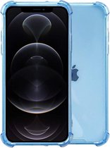 Smartphonica iPhone 12 Pro Max transparant siliconen hoesje - Blauw / Back Cover geschikt voor Apple iPhone 12 Pro Max