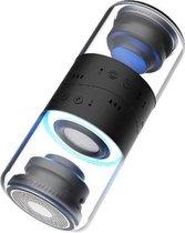 Wiko, WiShake Vibes 5.0 Bluetooth-luidspreker met 4 sets LED's en magnetische clip, Zwart