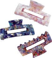 Ellastiek - Haarclips - Haarspeld Dames - Haarklemmen set - 3 stuks