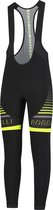 Rogelli Hero - Lange Fietsbroek - Heren - Maat S - Zwart, Grijs, Fluor