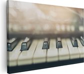 Artaza Canvas Schilderij Piano Toetsenbord - 120x80 - Groot - Foto Op Canvas - Canvas Print
