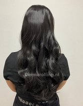 Dermarolling Clip In Half Wig Hairextensions 61cm. (24inch) – Zwart #11