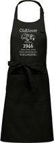 Keukenschort - BBQ schort - Oldtimer - 1946 - zwart