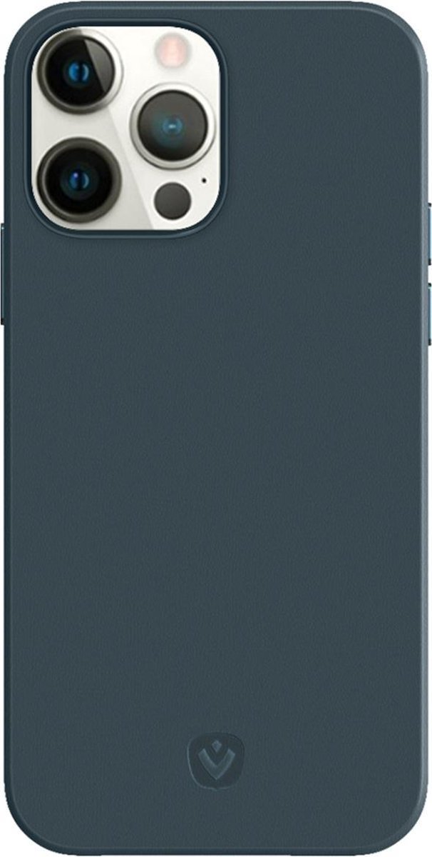 Valenta - Back Cover Snap Luxe - Leer - BLAUW - iPhone 13 Pro