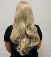 Dermarolling Clip In Half Wig Hairextensions 61cm. (24inch) – Blond #3