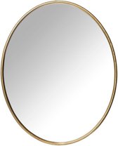wandspiegel - spiegel goud - ovale spiegel - ronde spiegel - hangspiegel - 50 x 40cm