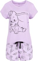 DUMBO DISNEY paars/lavendel pyjama met korte broek M