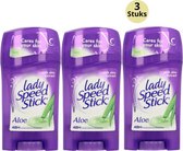 Lady Speed Stick Aloe Vera Deodorant Stick - 24H Zweet Bescherming & Anti Witte Strepen - Populairste Anti Transpirant Deo Stick - Deodorant Vrouw - 3-Pack