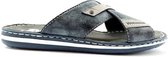 Rieker heren slipper - Blauw - Maat 43