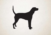 Silhouette hond - Anglo Francais De Petite Venerie - Anglo Francais De Petite Venerie - S - 45x49cm - Zwart - wanddecoratie