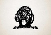 Wanddecoratie - Hond - Labradoodle 2 - S - 45x47cm - Zwart - muurdecoratie - Line Art