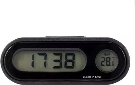 Horloge de voiture numérique 2 en 1 - thermomètre - horloge de voiture - horloge LED - accessoires de voiture - thermomètre - horloge pour la voiture