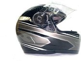 Astone Helm GTO Grafische Rayton Donker grijs met Lijnen ECE Gekwalificeerd GTOG-DGXS Maat XS