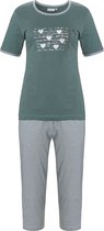 Dames pyjama Pastunette 20211-136-3 groen - Groen - 44