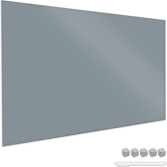 Navaris glassboard - Magnetisch bord voor aan de wand - Memobord van glas -  90 x 60 cm... | bol.com