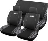 Autostoelhoes set universeel "Speed" compleet zwart/ grijs. GRATIS VERZENDING!