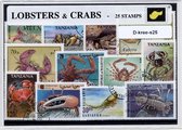 Kreeften – Luxe postzegel pakket (A6 formaat) : collectie van 25 verschillende postzegels van kreeften – kan als ansichtkaart in een A6 envelop - authentiek cadeau - kado - geschen