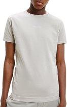 Calvin Klein Micro Branding T-shirt - Mannen - Beige