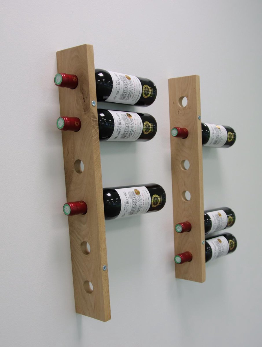 Wandwijnrek Flessenrek Voor 6 Flessen, Metalen Wijnrek Hangende Aan De Muur Gemonteerde Wijnflessenrekken Wandplank Wijnopslagrek Voor Keuken Eetkamer Bar