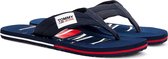 Tommy Hilfiger Slippers - Maat 46 - Mannen - navy - rood - wit