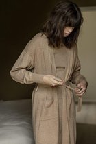 b.young BYPIMBA BELT CARDIGAN - Tannin Melange  Tan