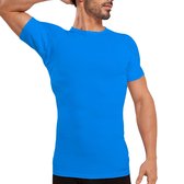 Anti Sweat Shirt - Krexs - Sewn dans Coussinets aisselle - ANTITRANSPIRANTS - Undershirt - Blauw - Hommes