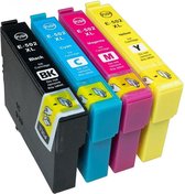 Inkmaster huismerk Epson 502 cartridges- Multipack van 4 stuks - Met Chip - Epson 502XL - Voor Printers: Expression Home XP-5100 / XP-5105 - Workforce WF-2860DWF / WF-2865DWF