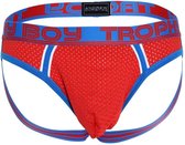 Andrew Christian Trophy Boy Mesh Brief Jock - Maat M - Rood - Heren Jockstrap - Mannen Ondergoed