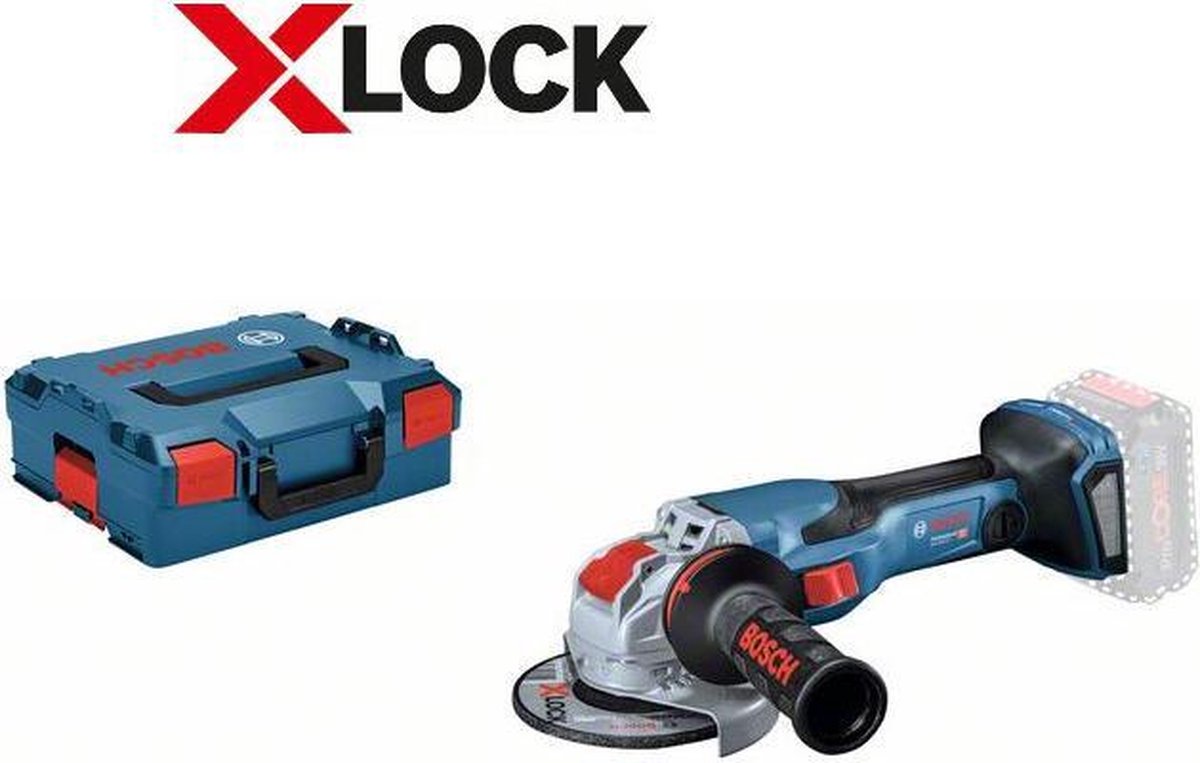 Bosch professional gwx 18v-15 c haakse slijper - biturbo - zonder 18v accu en lader - in l-boxx