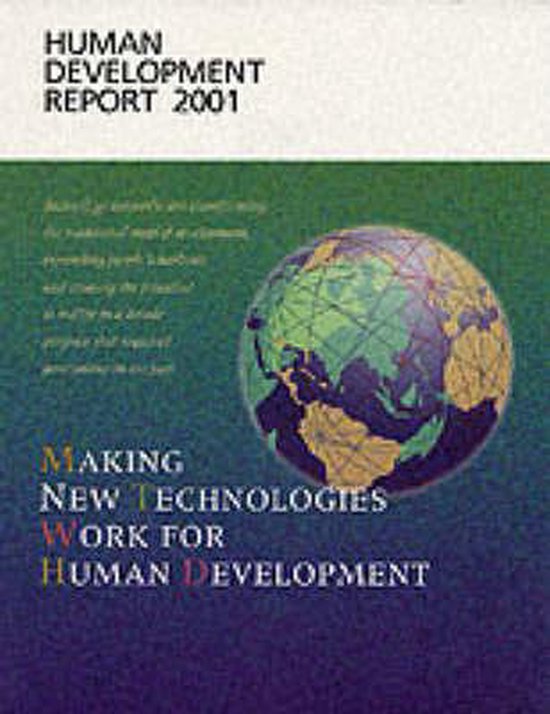 Human Development Report Making New Technologies Work for Human