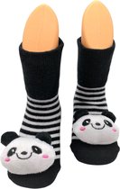 Baby Sokjes, Panda, Diertje, Zwart-Wit, Babyshower sokken, One Size