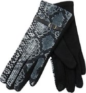Handschoenen dames slangenmotief met touchscreen - fashion