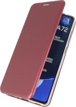 Wicked Narwal | Slim Folio Case voor Samsung Samsung Galaxy A72 / 5G Bordeaux Rood