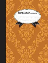 Composition Notebook, 8.5 x 11, 110 pages: Poodtan Style 2