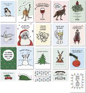 Liefs Jansje | Kerstkaarten humor | 20 enkele kaarten met envelop + sluitsticker | Grappige kerstkaarten | Leuke kerstwensen | Originele kerstkaarten | Kerstgroeten | Christmas Cards