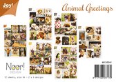Joy!Crafts Papiersets / 4 verschillende papiersets in Katten-Honden thema - VOORDEELPAKKET  / Hobbypapier om kaarten te maken, voor home deco, scrapbooking, menukaartjes, naamkaartjes en vele