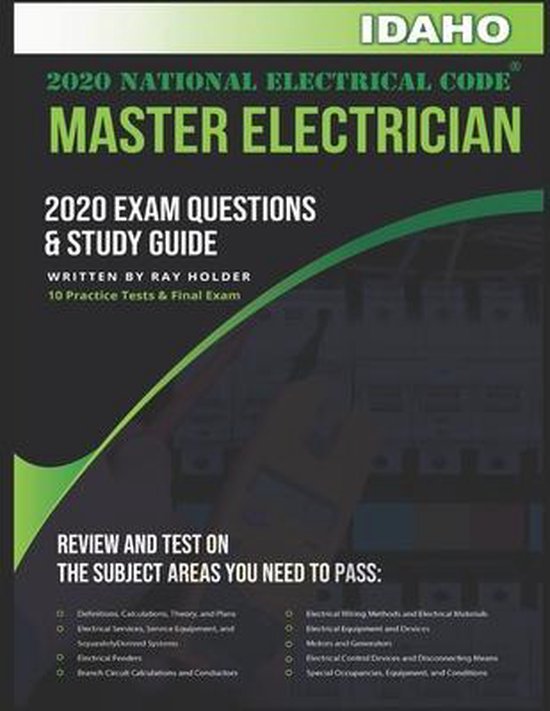 Idaho 2020 Master Electrician Exam Questions and Study Guide - cover