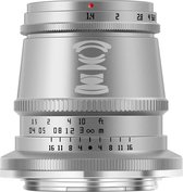TT Artisan - Cameralens - 17 mm F1.4 APS-C voor Nikon Z-vatting, zilver