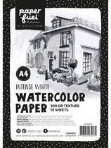 Paperfuel Aqualpapier - Texture - 300g - A4 - Wit - 10stuks