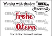 Crealies • Wordzz with shadow dies Frohe ostern
