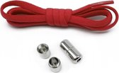 veters - (rood) - niet strikken - elastische veters - no tie - schoenveters - sportveters - rond - schoenveters - kinderveters