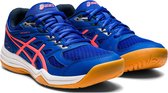 Asics Upcourt 4 Sportschoenen - Maat 42.5 - Vrouwen - Blauw - Roze/Oranje - Wit