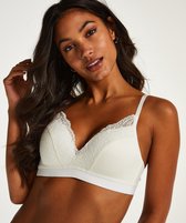 Hunkemöller Dames Lingerie Voorgevormde bh zonder beugel Sophie  - Wit - maat C80