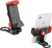 Fotopro SJ-86M+ - Black+Red - Stijlvol statief met verbeterde functionaliteit voor smartphone en compact camera's telefoonstandaard - selfie statief
