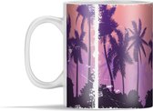 Mok - Palmbomen - Nacht - Zomer - 350 ml - Beker