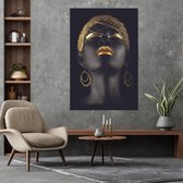 Black & Gold Plexiglas schilderij 100 x 150 cm