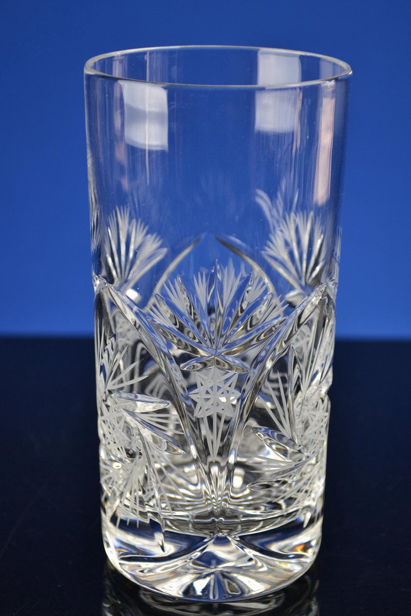 Kristallen longdrink glas ster collectie